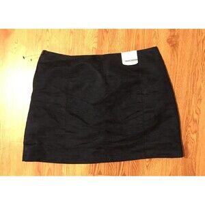 Old Navy Women's Faux Suede Mini Skirt Blue 90s Pockets Sz 10 Concert Party NWT
